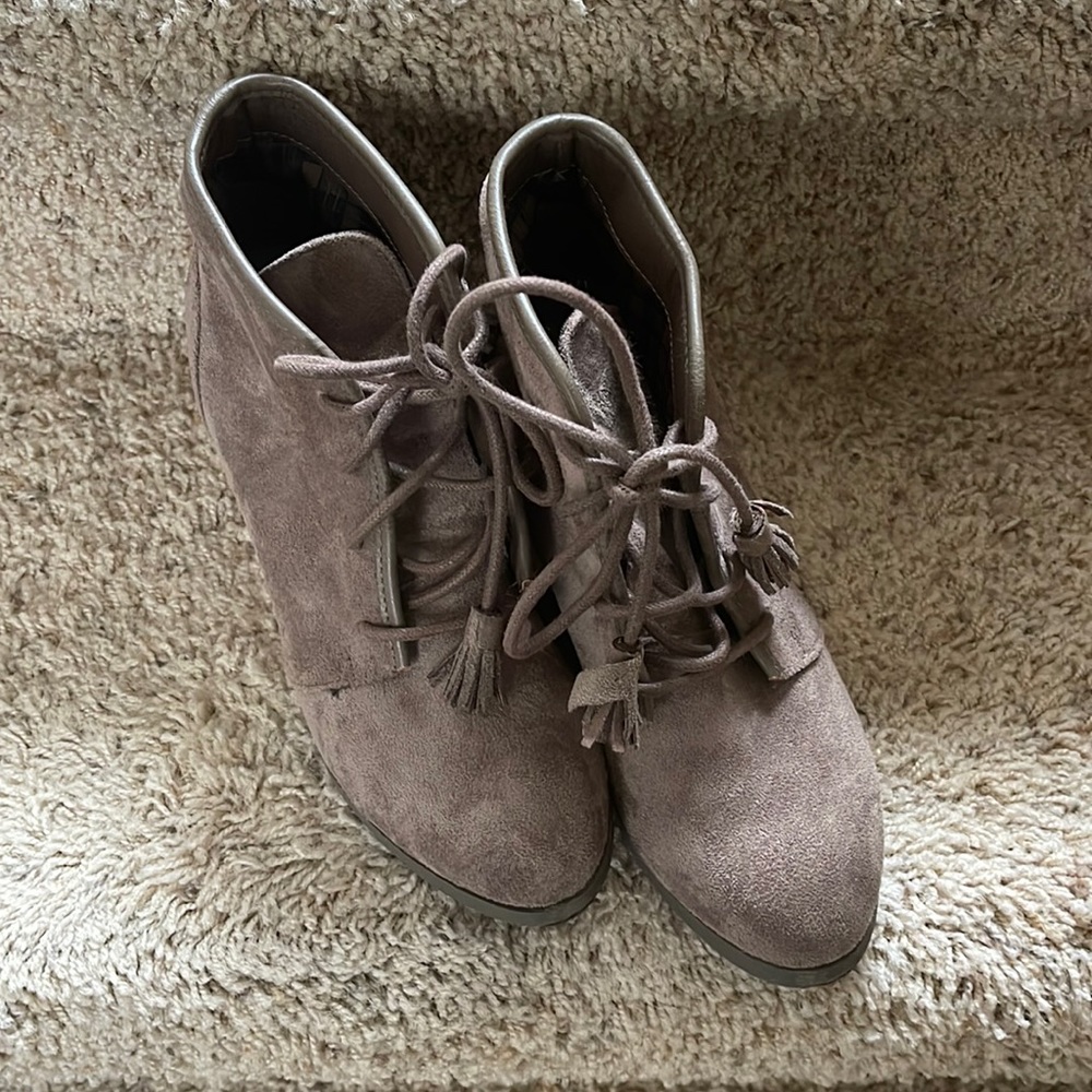 Suede Madden Girl Wedges size 6